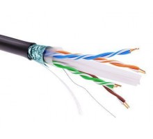 Кабель информационный экранированый F/UTP 4х2 кат.6 PE черн. DKC RN6FUPE3BK