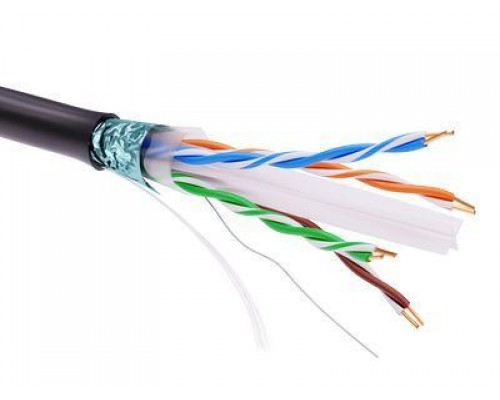 Кабель информационный экранированый F/UTP 4х2 кат.6 PE черн. DKC RN6FUPE3BK