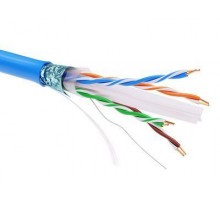 Кабель информационный экранированый F/UTP 4х2 кат.6 PVC син. DKC RN6FUPV3BL