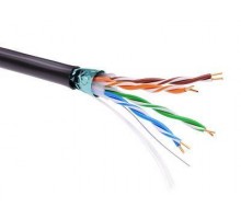 Кабель информационный экранированный F/UTP 4х2 кат.5е PE черн. DKC RN5EFUPE3BK