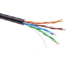 Кабель информационный неэкранированый U/UTP 4х2 кат.5е PE черн. DKC RN5EUUPE3BK