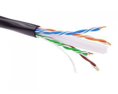 Кабель информационный неэкранированый U/UTP 4х2 кат.6а PE черн. DKC RN6AUUPE5BK