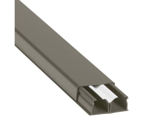 Кабель-канал 2-секц. 40х16 L2100 пластик DLPlus с перегородкой корич. Leg 030081
