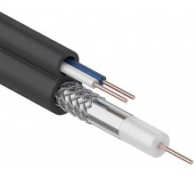 Кабель коаксиальный RG59 75Ом FPE каб. пит. 2х0.75кв.мм PVC GENERICA ITK CC3-R5F2-139-300-G