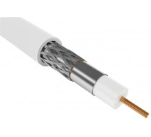 Кабель коаксиальный RG6 CCS 75Ом FPE PVC бел. (100м) GENERICA ITK CC1-R6F1-111-100-G