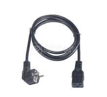 Кабель питания CEE 7/7 евровилка с заземл./ разъем C19 IEC 60320 3х1.5кв.мм 250В 16А 1.8м черн. TLK TLK-PCC16-018