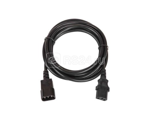 Кабель питания разъем C14 IEC 60320/разъем C13 IEC 60320 3х0.75кв.мм 250В 6А 3м черн. TLK TLK-PCM06-030