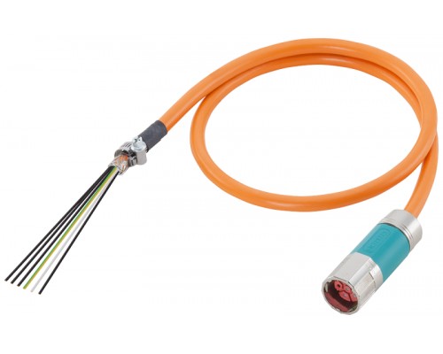 Кабель силовой с разъемами 4х1.5 C Siemens 6FX50025CG101BA0