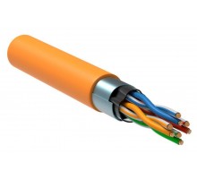 Кабель связи витая пара F/UTP кат. 5e 4х2х24AWG solid LSZH (305м) оранж. (м) ITK LC1-C5E04-327