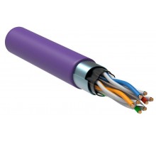 Кабель связи витая пара F/UTP кат.6 4х2х23AWG solid LSZH 305м фиолет. ITK LC1-C604-326