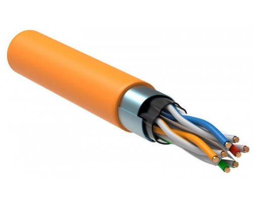 Кабель связи витая пара F/UTP кат.6 4x2х23AWG solid LSZH (305м) оранж. (м) ITK LC1-C604-327