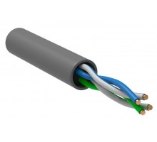 Кабель связи витая пара U/UTP кат. 5E 2 пары PVC 1м сер. GENERICA ITK BC1-C5E02-111-305-G