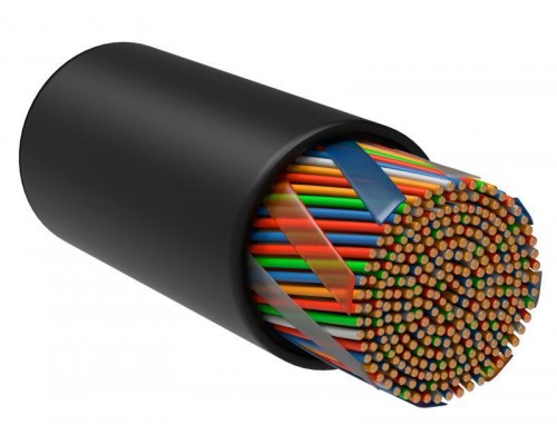 Кабель связи витая пара U/UTP кат. 5e 10х2х24AWG solid LDPE (305м) черн. (м) ITK LC3-C5E10-139