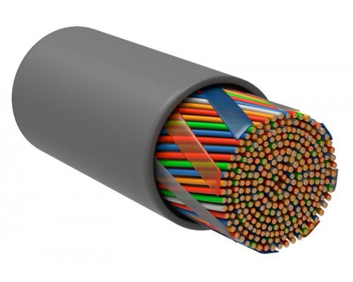 Кабель связи витая пара U/UTP кат.5e 25х2х24AWG solid LSZH (500м) сер. (м) ITK LC1-C5E25-121