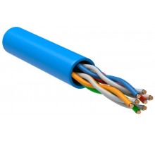 Кабель связи витая пара U/UTP кат. 5е 4х2х24AWG solid PVC (305м) син. (м) ITK LC1-C5E04-113