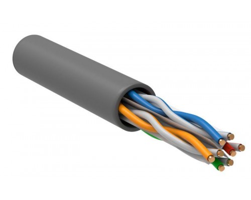 Кабель связи витая пара U/UTP кат.6 4х2х24AWG PATCH LSZH (305м) сер. (м) ITK LC2-C604-121