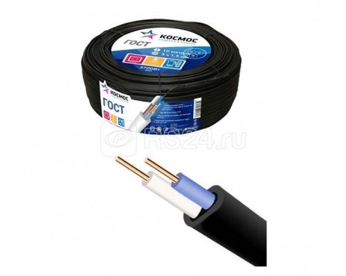 Кабель ВВГ-Пнг-LS(А) 2х1.5 (бухта 10м) (шт) АЛЬФАКАБЕЛЬ KOCVVGpngLS2x1.5_10m