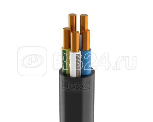 Кабель ВВГнг(А)-LS 5х2.5 ок (N PE) 0.66кВ (м) Кабэкс