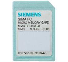 Карта памяти SIMATIC S7-300/C7/ET 200 3.3В NFLASH 8Mb Siemens 6ES79538LP310AA0