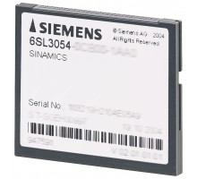 Карта памяти SINAMICS S120 COMPACTFLASH CARD W/O PERFORMANCE EXTENSION INCLUDING CERTIFICATE OF LICENCE V5.1 Siemens 6SL30540FB001BA0