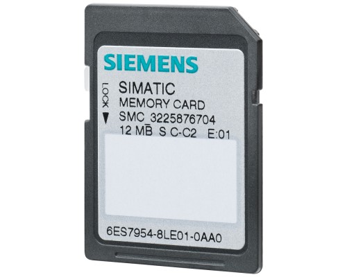 Карта памяти для S7-1X00 CPU/SINAMICS 3.3 В NFLASH 12Мбайт Siemens 6ES79548LE030AA0