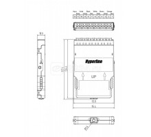 Кассета PPTR-CSS-1-6хDLC-MM/MG-BL (для опт. претерм. решений) 6 дуплексных портов LC/PC для многомод. кабеля син. корпус/маджента порты Hyperline 236813