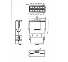 Кассета PPTR-CSS-2-6хDSC-SM/GN-BL (для опт. претерм. решений) 6 дуплексных портов SC для одномод. кабеля син. корпус/зеленые порты Hyperline 235664