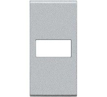Клавиша Axial с 1 отверстием для вставки символа размер 1мод. LivingLight алюм. Leg BTC NT4916T