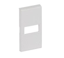 Клавиша Axial с 1 отверстием для вставки символа размер 1мод. LivingLight бел. Leg BTC N4916T
