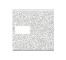 Клавиша Axial с 1 отверстием для вставки символа размер 2мод. LivingLight бел. Leg BTC N4916M2T