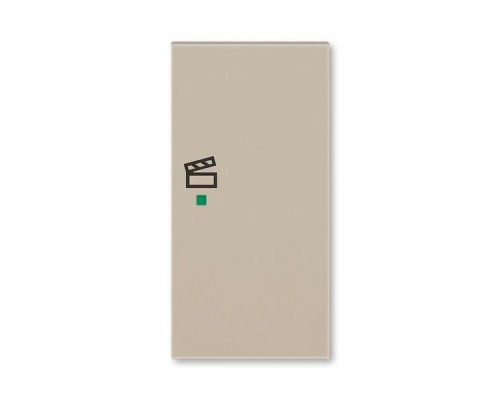 Клавиша Levit двойная правая с символом сцены free@home кофе макиато ABB 2CHH622203A4018