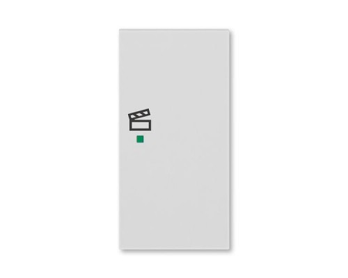 Клавиша Levit двойная правая с символом сцены free@home сер. ABB 2CHH622203A4016