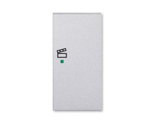 Клавиша Levit двойная правая с символом сцены free@home серебр. ABB 2CHH622203A4070