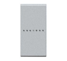 Клавиша акс. выкл. 1мод. LivingLight алюм. Leg BTC NT4916
