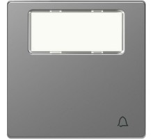 Клавиша для 1-кл. звонка Merten D-Life с полем для надписи SD нерж. сталь SchE MTN3365-6036