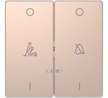 Клавиша для 2-кл. выкл. Merten D-Life линза LED символ звонок/горничная SD шампань SchE MTN3429-6051