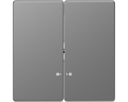 Клавиша для 2-кл. выкл. Merten D-Life линза для LED мод. SD нерж. сталь SchE MTN3420-6036