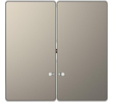 Клавиша для 2-кл. выкл. Merten D-Life линза для LED мод. SD никель SchE MTN3420-6050