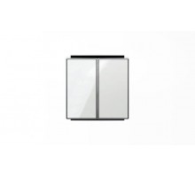 Клавиша для 2-кл. выкл./перекл./кнопок SKY стекло бел. ABB 2CLA851100A2101