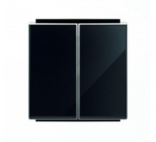 Клавиша для 2-кл. выкл./перекл./кнопок SKY стекло черн. ABB 2CLA851100A2501