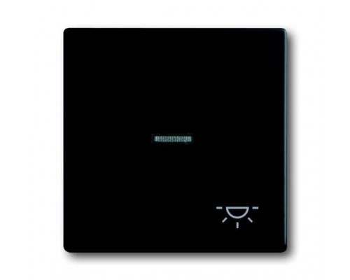 Клавиша для механизма 1-кл. выкл./перекл./кнопки с прозр. линзой и символом Свет Future/Axcent/Carat/Династия черн. бархат ABB 2CKA001751A3045