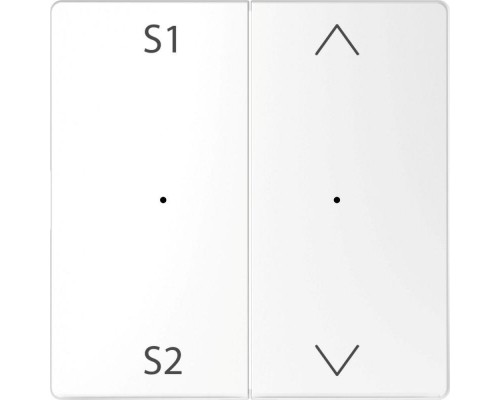 Клавиша двойная Merten D-Life PlusLink с S1/S2 вверх/вниз SD бел. лотос SchE MTN5227-6035