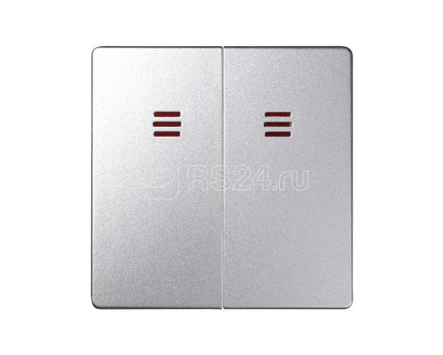 Клавиша двойная для 75393; 75394-39 Simon82 Detail алюм. 82025-93