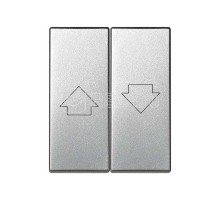 Клавиша двойная для 75396-69 Simon82 Centralizations алюм. 82029-53