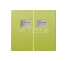 Клавиша двойная для выкл. с подсветкой Simon44 Aqua фисташковый 4400026-065