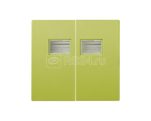 Клавиша двойная для выкл. с подсветкой Simon44 Aqua фисташковый 4400026-065
