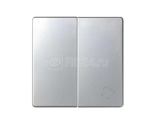 Клавиша двойная с пиктограммой звонок для 75301-39 Simon82/82Nature алюм. 82027-33