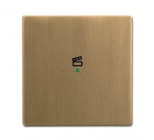 Клавиша одинарная сцена латунь ант. ABB 2CKA006220A0374