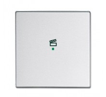 Клавиша одинарная сцена сер.алюм. ABB 2CKA006220A0147
