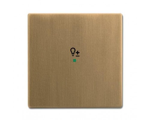 Клавиша одинарная светорег. латунь ант. ABB 2CKA006220A0375